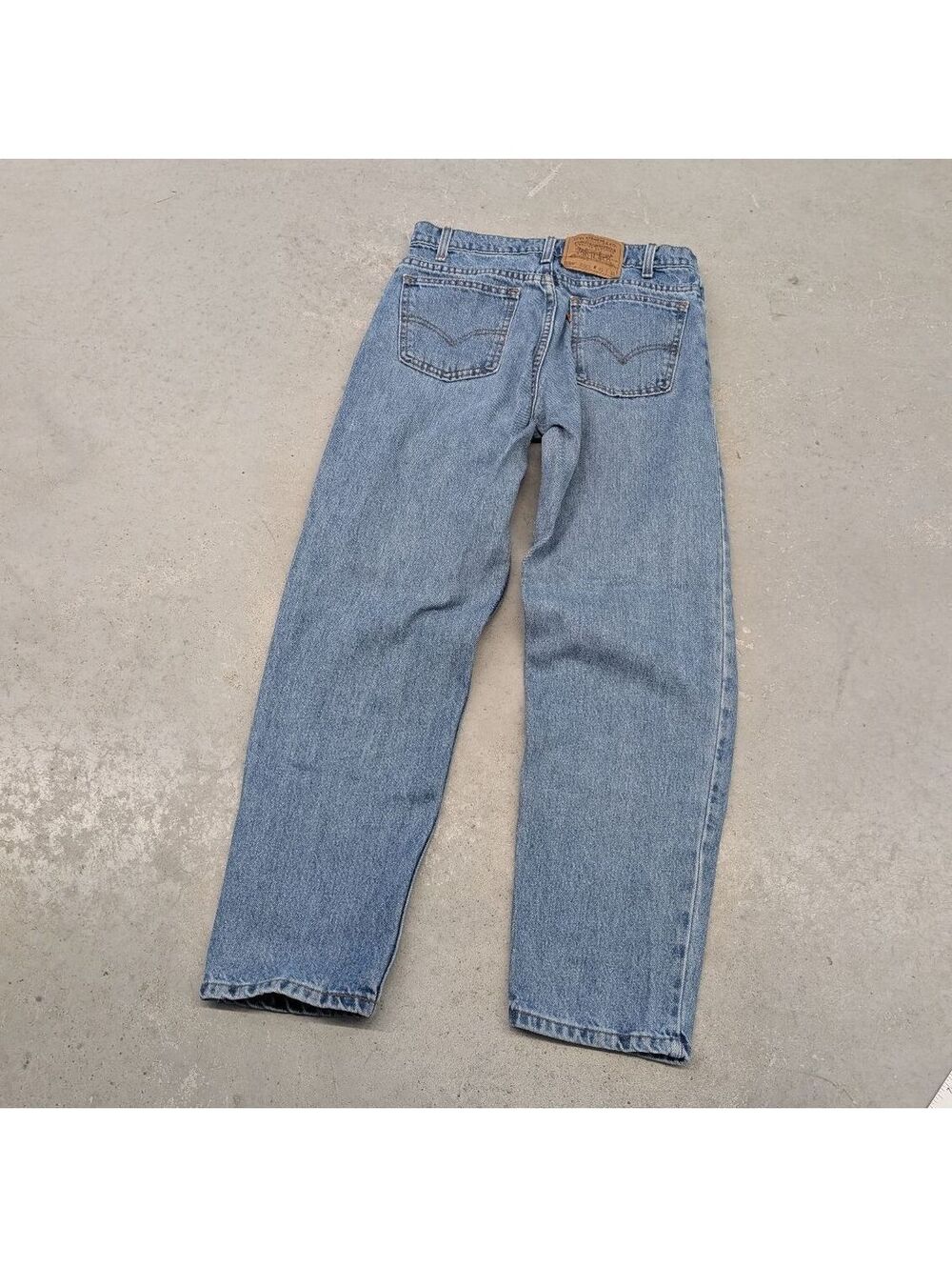Vintage 90s Levis 550 Made in USA Orange Tab Blue Jeans